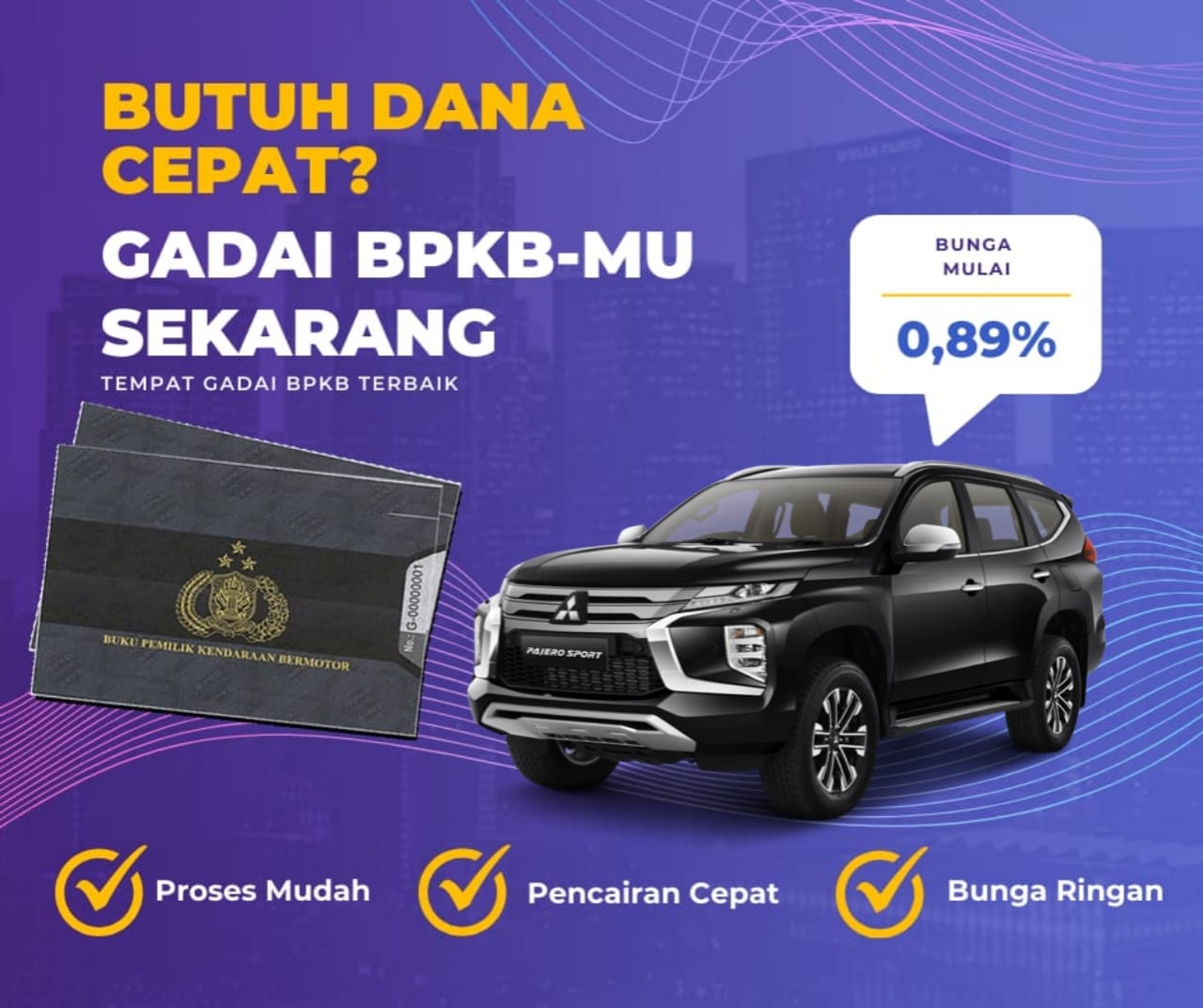 Kredit Jaminan Bpkb Mobil Mitsubishi Pajero Dapat Dana Berapa? Seperti Ini Simulasinya